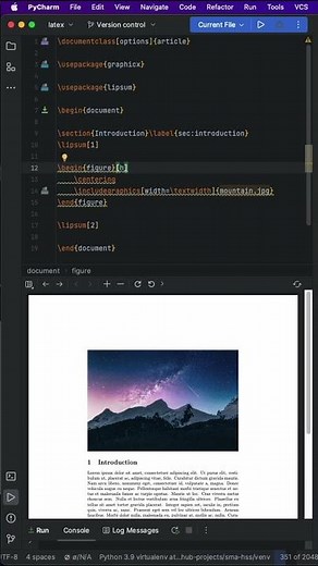 How to add a Figure to a LaTeX document #shorts