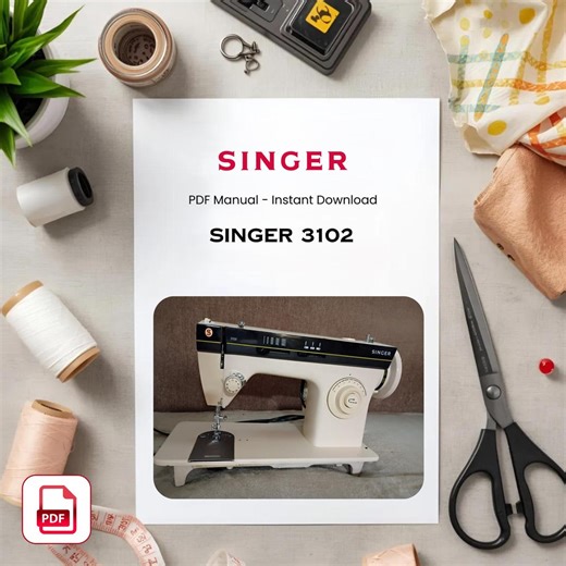 Singer 3102 Sewing Machine Manual – Vintage User Guide (PDF Download) - Etsy