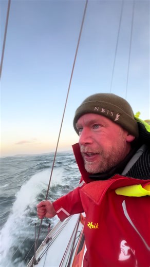 Nothing like doing full throttle in a WINTERSTORM! #nbjs #northsea #sailing #storm