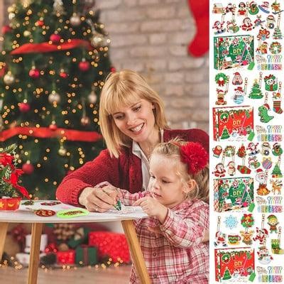 🎄 Christmas Painting Sticker Kit 🎁 Must-have for decorating! 😍 Amazing 5D Diamond Painting Pendant. 👀 Great for hand-eye coordination. 🎨 https://www.dealszyus.com/products/christmassticker202ts | Christmas Diamond Painting Sticker Kit