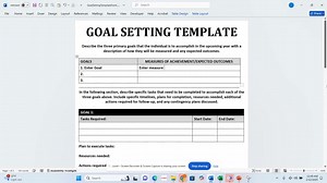 Employee Goal Setting Sheet: Performance Management Template (digital Download) - Etsy
