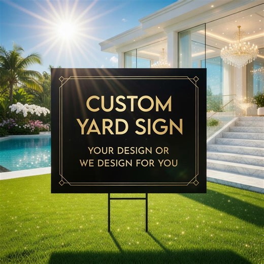 Custom Yard Sign Metal, Personalized Garden Sign, Your Design or We Design, Luxury Outdoor Signage - Etsy