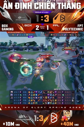 BOX 3-1 FPL Lượt đi GD1 DTDV mùa xuân 2026 #lienquanmobile