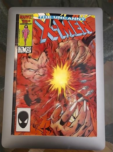 🔥 Uncanny X-Men #213 comes ALIVE! Watch this iconic comic cover explode into motion — feral claws