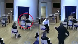 Son ordered to stop comforting crying mum at dad's funeral