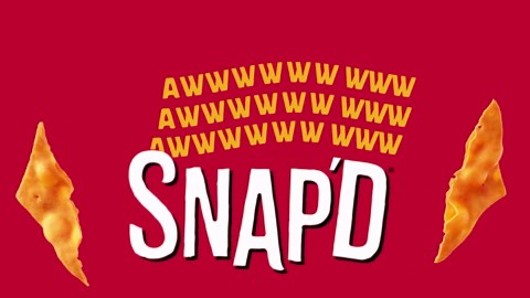 Cheez-It Snap'd Cheese Cracker Chips, Thin Crisps, Lunch Snacks, Double Cheese, 9oz Box (12 Pouches)