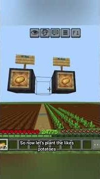 I Build the BIGGEST potato Farm in Minecraft!🥔😱#shorts