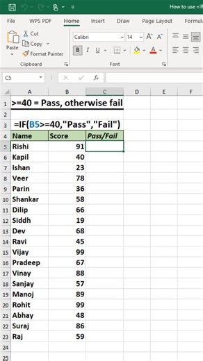 Time to Office on Instagram: "How to use =IF in excel #exceltutorial #exceltips #exceltricks #excel"