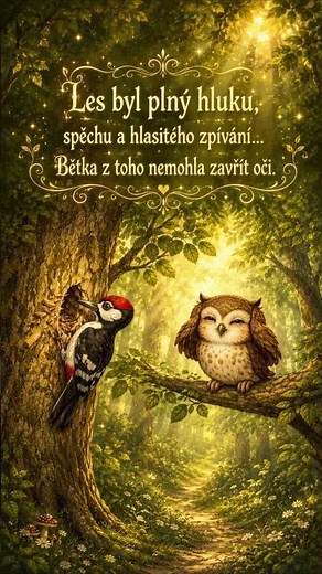 Sova Bětka, která nechtěla spát ve dne 🦉✨#Sova #PohádkyProDěti #ČeskéPohádky