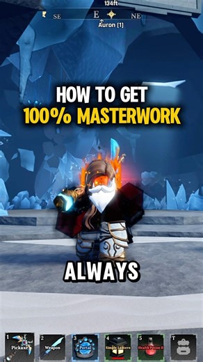 How To Always Get 100% Masterwork in The Forge #roblox #theforge #shorts #customuse @c@customuse3D