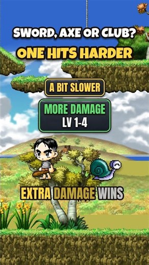 MapleStory Classic: which starter weapon hits hardest?