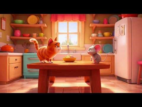 The Flying Cheese Mystery 🧀 | Funny Cat & Mouse Cartoon Adventure
