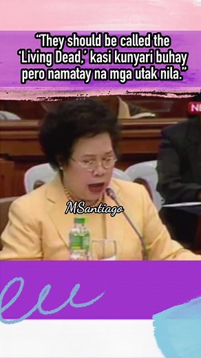 Miriam Defensor Santiago: Living Dead or Iron Lady?