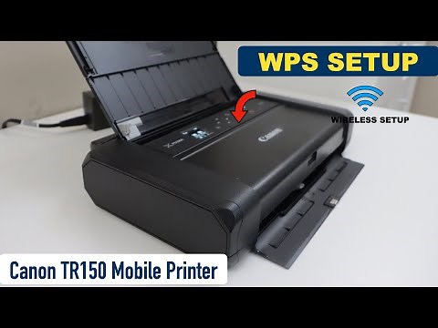 Canon Pixma TR150 WPS Setup, Connect To Router Directly, No Password required !