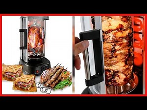 NutriChef Countertop Vertical Rotating Oven - Rotisserie Shawarma Machine, Kebob Machine