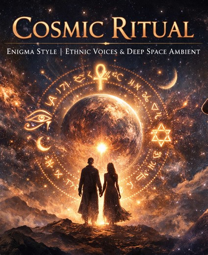 Cosmic Ritual — Enigma Style | Ethnic Voices & Deep Space Ambient Step into a mystical sound journey inspired by Enigma-style ambient music, where ancient Eastern vocals meet cosmic soundscapes. This track blends male and female ethereal voices, ritualistic chants, and deep atmospheric textures to create a spiritual, hypnotic, and cinematic experience. #EnigmaStyle #CosmicAmbient #EthnicAmbient #MysticalMusic