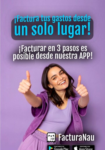 Factura tus gastos desde un solo lugar, factura tus gastos desde nuestra app 💜 enlace en nuestro perfil 📲 #factura #facturas #facturacionelectronica #facturacion #facturar #facturando #cfdi #facturanau #sat #impuestos #impuestosmexico #iva #facturagas #gasolina