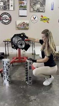 INSTALLING MY AFR ALUMINUM HEADS ON MY SBC 383 STROKER - 383 PT6 #shorts