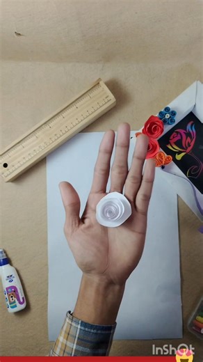 🌸 Easy Paper Flower DIY ✂️Simple #papercraft #paperflower #diy #artandcraft #creative #handmade