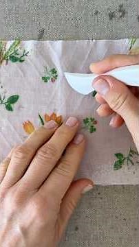 Tip: Best way to remove stitch marks from precious fabrics.