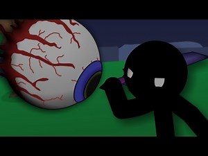 Stickman vs Eye of Cthulhu - Terraria Animation (Original Version)