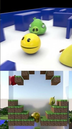 Pacman Vs Angry Birds 🐦‍🔥 Who's gonna win?