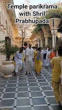 Dancing Kirtan at ISKCON Vrindavan parikrama with Shril Prabhupada