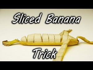 Just look at this banana slicing magic trick: cut into sections before you peel