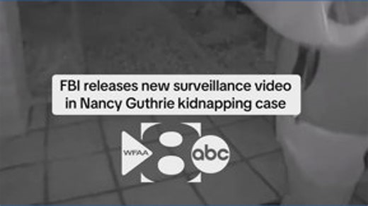 The FBI released surveillance footage in the Nancy Guthrie kidnapping case. | WFAA