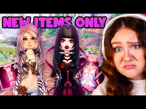 I Can *ONLY* Use The NEWEST ITEMS In Dress To Impress For *24 Hours* 😱