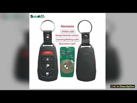 5PcsLot SoloKeys Nemesis Universal Remote Control 370Mhz ASK Car Alarm Learning Code Blue LightRoll