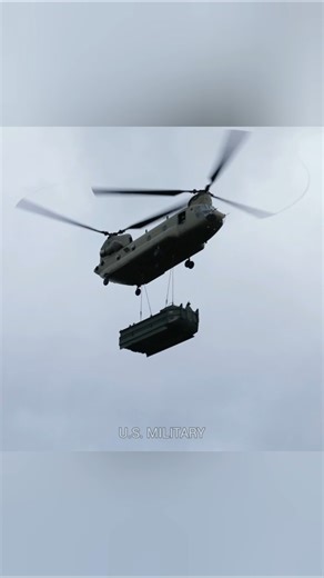 U.S. Army Chinook Transports Bridge by Air!