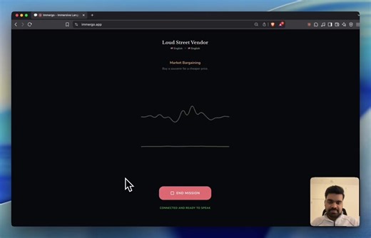 Open source language learning app using gemini live API. talk to AI characters with real emotions in 20 languages. Source: Shubham Saboo | Thanh Hoang