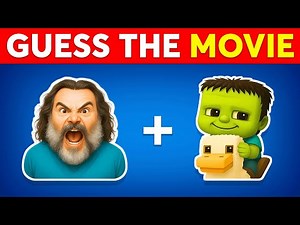 Guess The MOVIE By Emoji 🍿🎬 100 Movie Quiz | Minecraft, Sonic 3, Squid Game 2