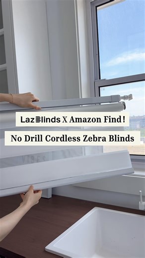 640K views · 2.8K reactions |  No Drill Wave Zebra Shades - A...