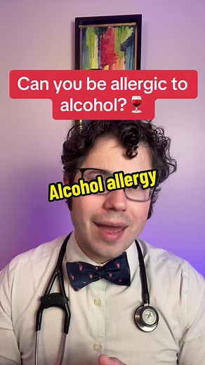 Can you be allergic to alcoholic beverages? #alcohol #allergies #tiktokdoc #learnontiktok
