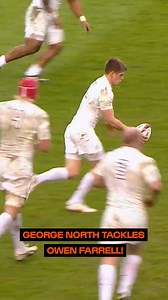 The iconic tackle on Owen Farrell, from George North! 🔥 | Guinness Men's Six Nations