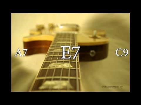 Texas Blues Shuffle Guitar Backing Track in E