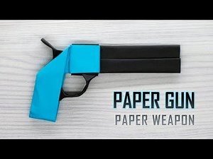 Paper GUN no glue no tape - Best paper weapons using rectangular paper