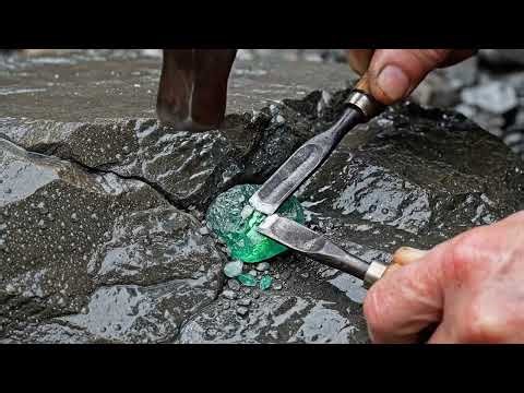 Satisfying Emerald stone mining and show you expensive emerald stone