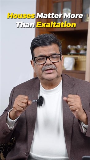 Shanker Adawal on Instagram: "Stop judging your horoscope only by exalted and debilitated planets. In astrology, houses matter more than zodiac signs. An exalted planet in the wrong house can harm, while a debilitated planet in the right house can heal. Mobile: 9818733000 www.ShankerStudy.com - visit our website for more content #AstrologyTruth #VedicAstrology #HoroscopeReading #AstrologyKnowledge #BirthChart . . . . . सिर्फ उच्च-नीच ग्रह देखकर कुंडली का फैसला मत कीजिए। ज्योतिष में भाव राशि से ज