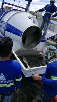 Mixing and Pumping Concrete Mixture On-site