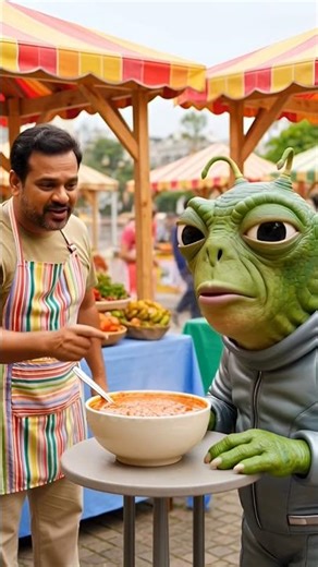 Alien Eats Spicy Food