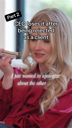 For those asking: yes, this was a real conversation I had. However, this is a re enactment of that conversation. I would never record a client or potential client.