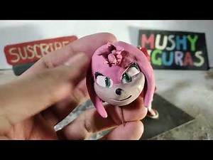 Amy Rose (Sonic) de plastilina/How to make Amy Rose with clay sculpting