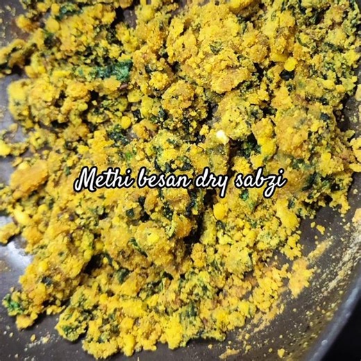 Methi dry sabzi without onion garlic #shorts #methi #food #lunch #cooking