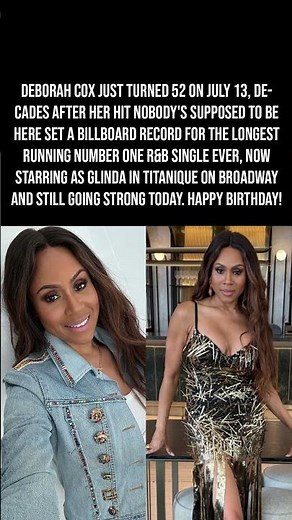 Deborah Cox Just Turned 52 While Starring As Glinda On Broadway 🎂🎭👑