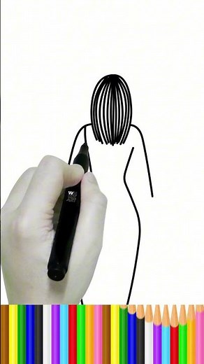 Come Disegnare una Ragazza Carina e FACILE | Disegno per Bambini
