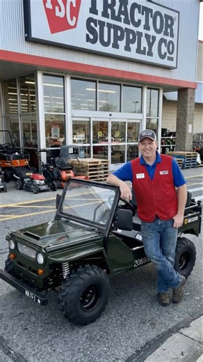 If you’re over 50, Tractor Supply quietly launched a limited-time offer to clear out limited-edition Massimo mini Jeeps. I signed up and got my mini Jeep for under $15. It was delivered in perfect condition. The whole process took less than a minute. The link in the comments — worth a look if you’re in the age range. | Mini Jeep
