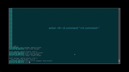 ASA: Configuration of EEM scripts for output monitoring - Cisco Video Portal